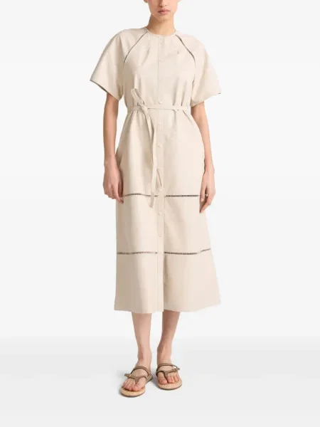 Rochie Yves Salomon din piele de costum