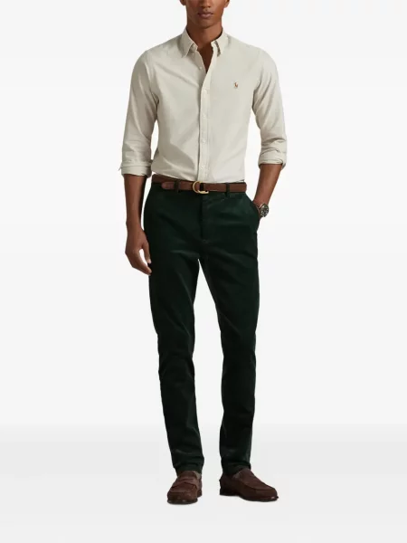 Szerokie polo Polo Ralph Lauren z przetarciami w paski czarne