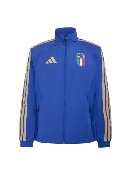ADIDAS PERFORMANCE Sportovní bunda Italien Anthem / modrá béžová