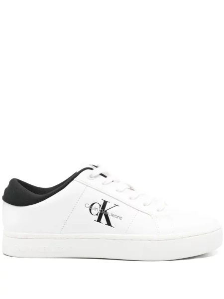 Sneakerși Calvin Klein Jeans alb