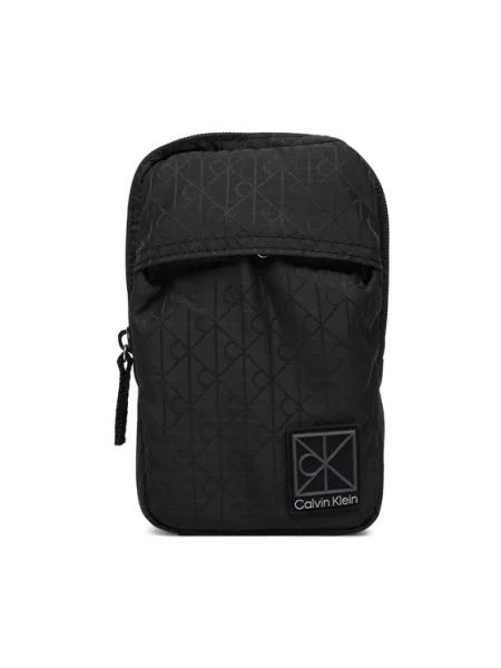Válltáska Calvin Klein Utility Emblem Phone Crossbody fekete