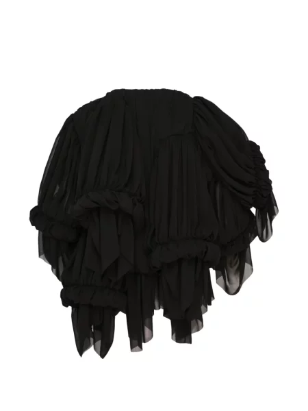 Bluză Comme Des Garçons cu volane negru