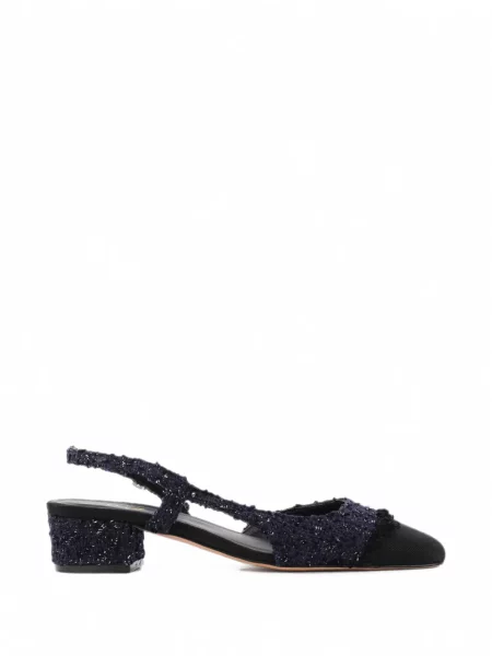Bouclé pantofi cu toc Paul Warmer slingback albastru