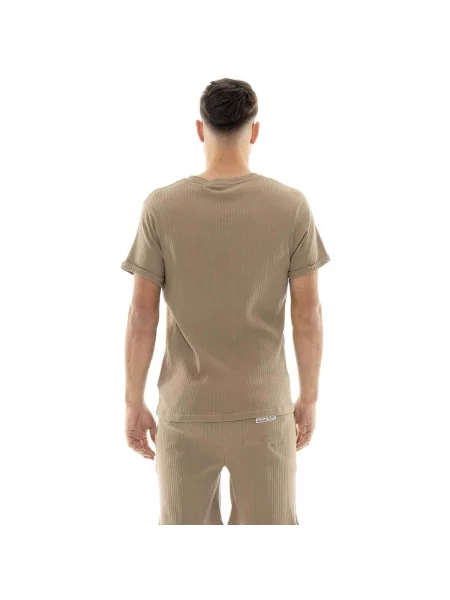 Scurt tricou Leone 1947 cu mâneci scurte maro