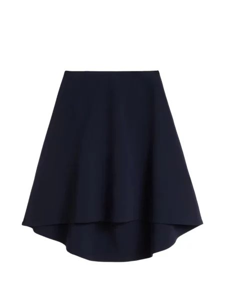 Fustă midi Jil Sander asimetrică albastru