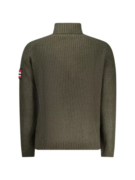Pulover Norwegian Rain cu autograf verde