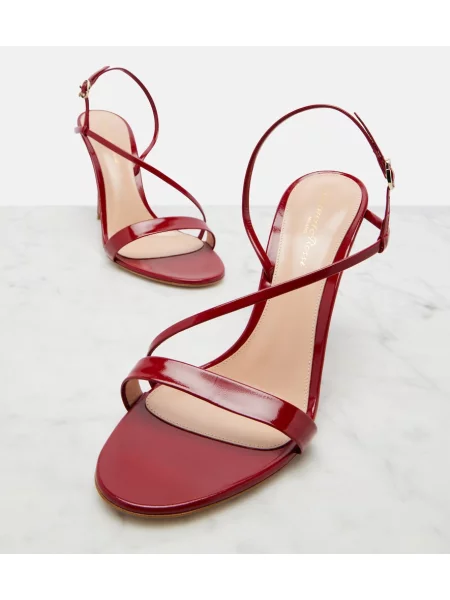 Sandale Gianvito Rossi din piele roșu