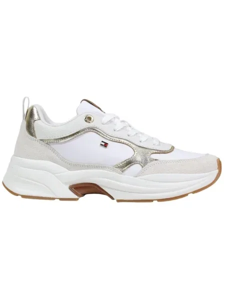 Sneakerși Tommy Hilfiger din piele chunky alb