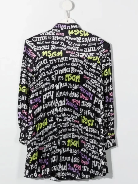 Dětské šaty Msgm černé