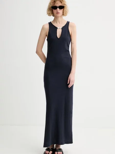 Zadig&Voltaire ruha vászonnal fekete