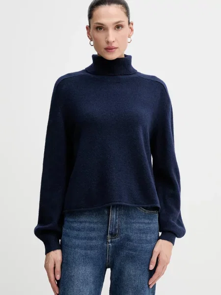 Светр United Colors of Benetton легкий гольф синій