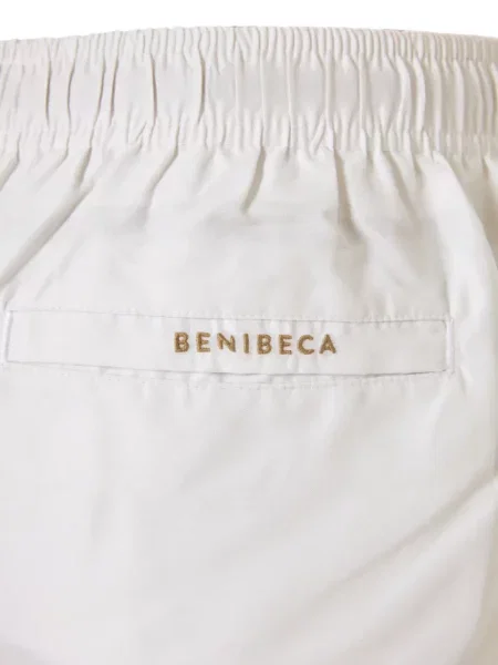 Slip de baie Benibeca cu broderie cu cordon alb