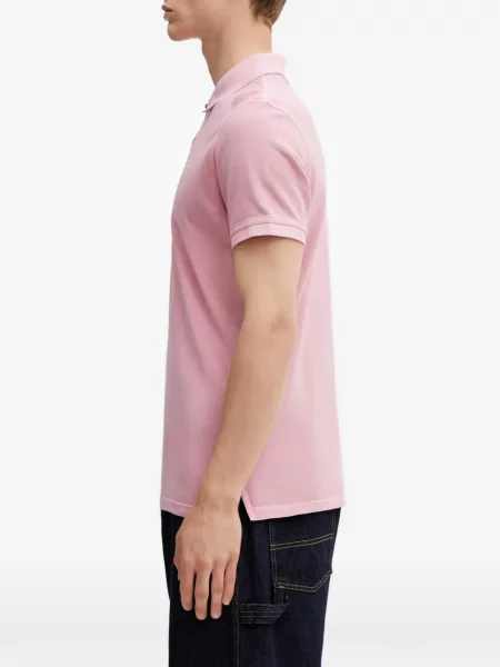 Tricou polo Barbour cu broderie roz