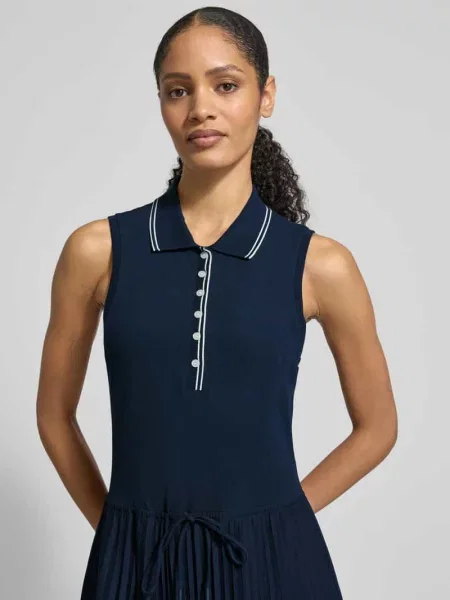 Taliowana sukienka casual z mieszanki bawełny Tommy Hilfiger