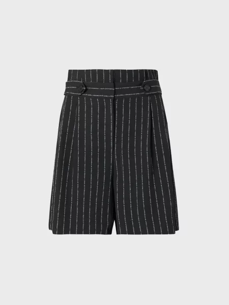 Смугасті шорти Karl Lagerfeld чорні