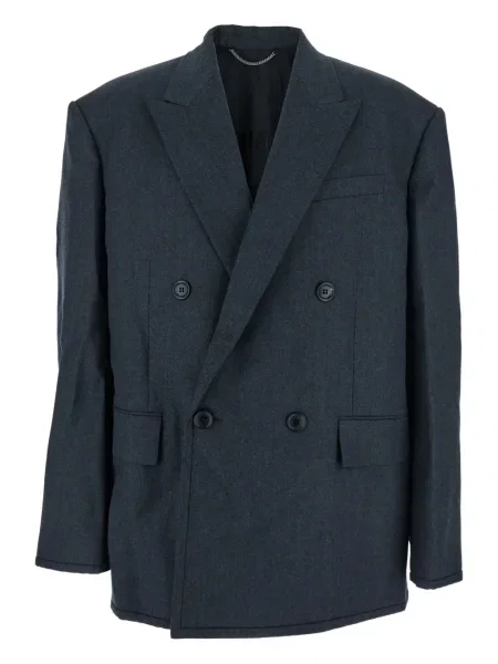 Vlněné dvouřadé sako Juun.j modré