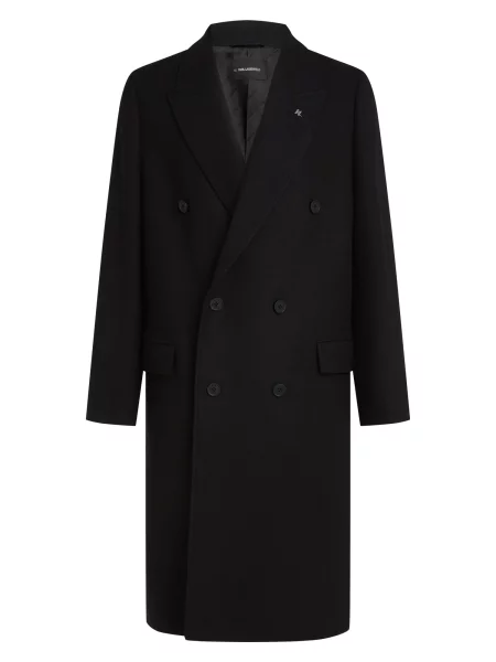 Karl Lagerfeld Palton de primăvară-toamnă negru