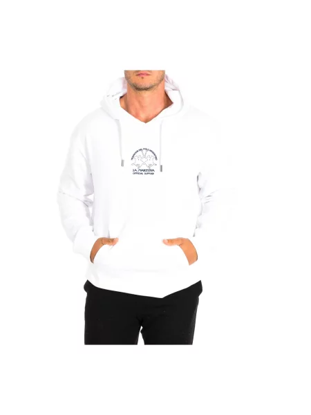 Bluza z kapturem La Martina z kapturem biała
