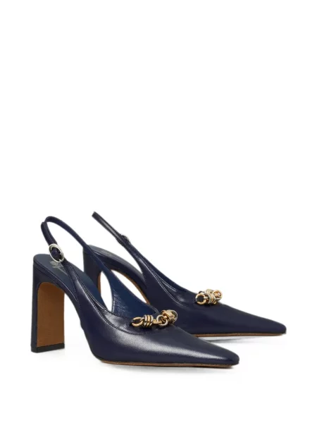 Colier Tory Burch slingback albastru