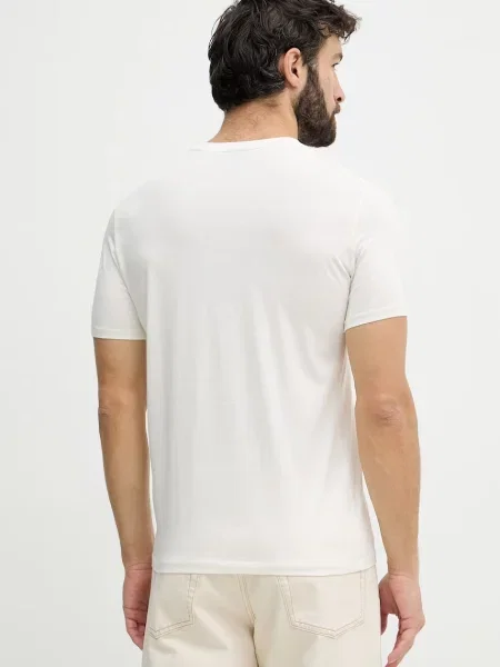 Koszulka Armani Exchange beżowa