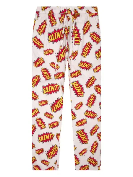 Kalhoty Saint Mxxxxxx s potiskem bílé