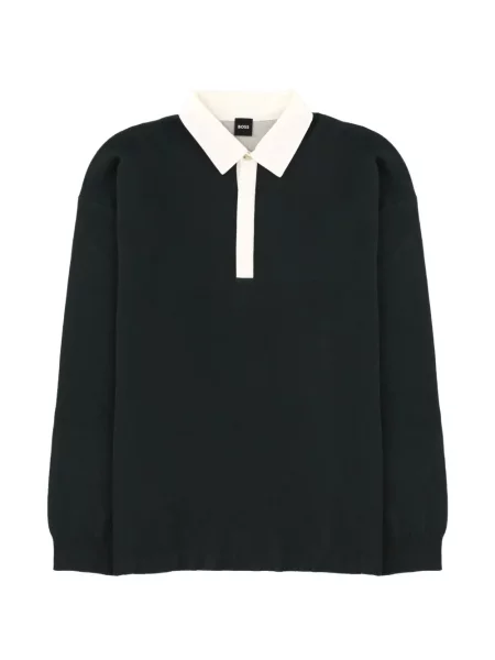 Gulerat tricou polo Boss negru