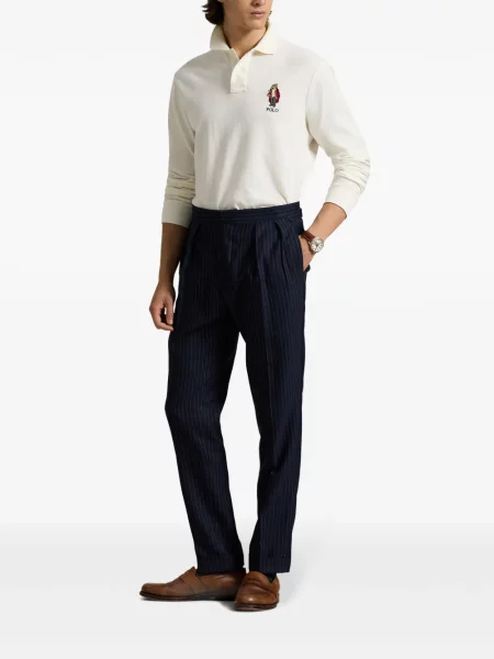 Ριγέ μπλούζα Polo Ralph Lauren με κέντημα πράσινο