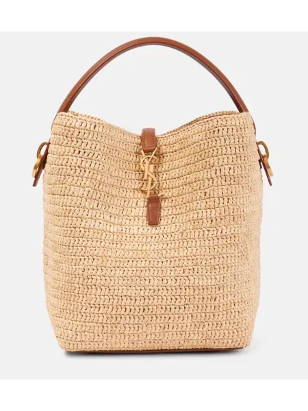 Usnjena bucket torba Saint Laurent