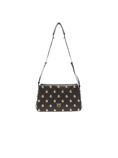 Torebka crossbody Pinko z ćwiekami czarna