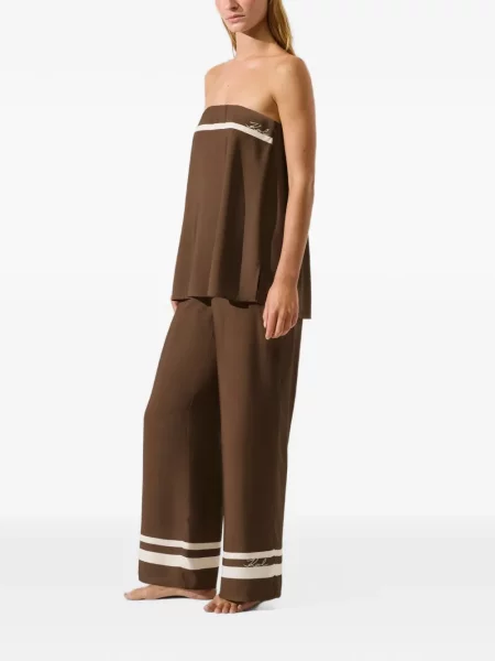Pantaloni Karl Lagerfeld maro