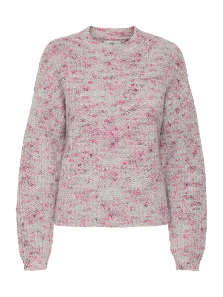 JDY Pulover JDYLEAH roz / roșu burgundy alb