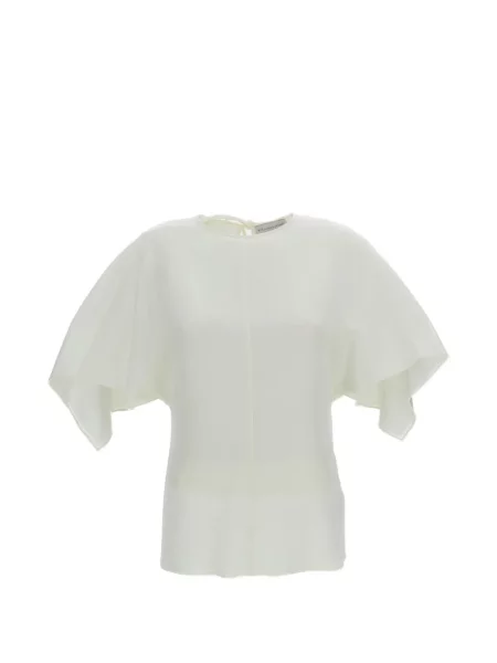 Top Stella Mccartney asimetric alb