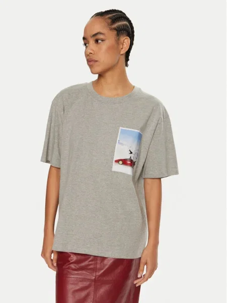 Tricou Arale Oversize gri