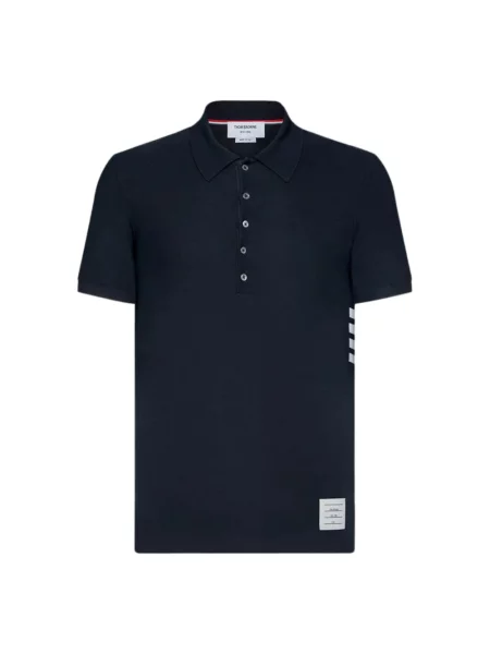 Koszulka polo Thom Browne klasyczna niebieska