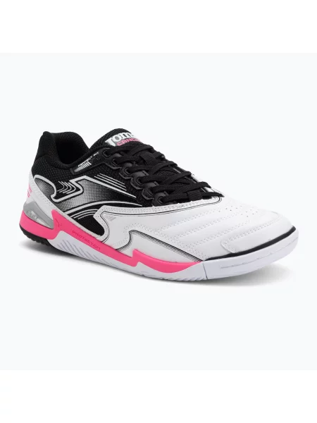 Încălțăminte de fotbal pentru bărbați Joma Cancha IN white/black alb