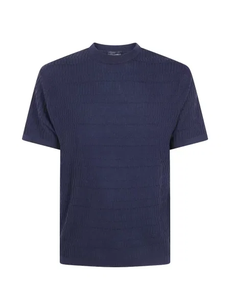 Tricou Emporio Armani de lână albastru