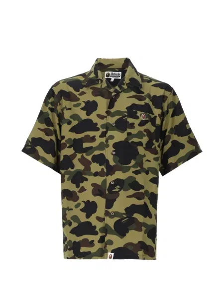 Scurt cămașă A Bathing Ape® cu imagine verde