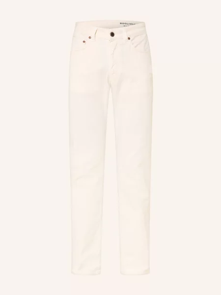 Boglioli Spodnie Regular Fit weiss