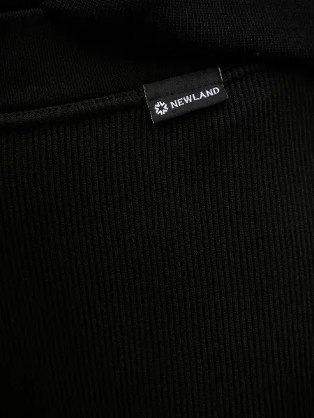 Спортивні легінси Newland LADY RIB LEGGINGS однотонні чорний