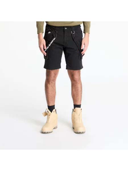 ALPHA INDUSTRIES Kargo hlače / bela črna