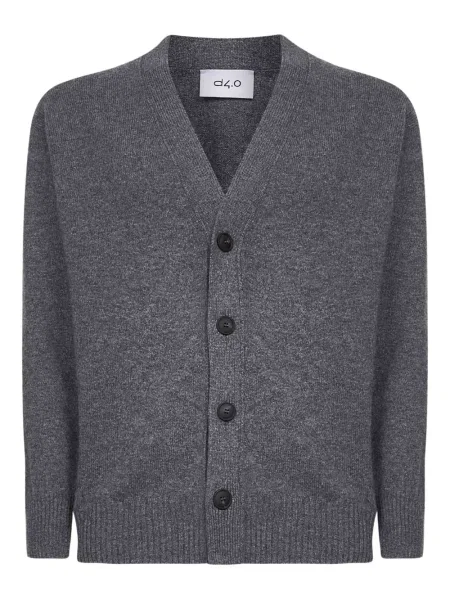 Cardigan D4.0 cu decolteu în V gri