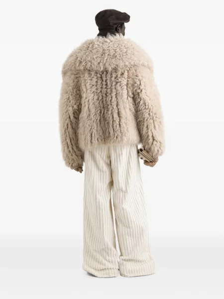 Pantaloni Dolce & Gabbana de catifea cord alb