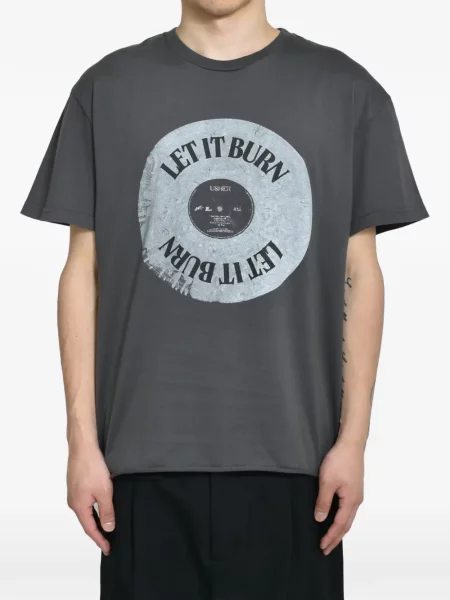 Tricou Cedarwood cu imagine gri