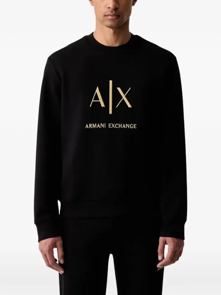 Hanorac Armani Exchange cu autograf negru