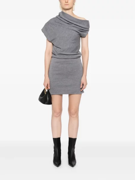 Rochie mini Staud de costum gri