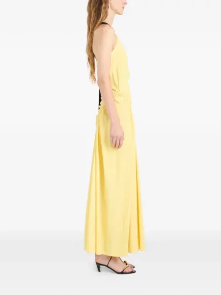 Rochie maxi Proenza Schouler cu un umăr gol galben