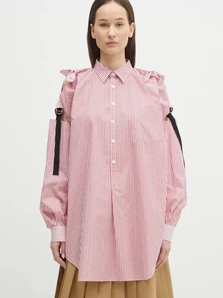 Undercover camasa din Shirt femei rosu cu guler clasic relaxed