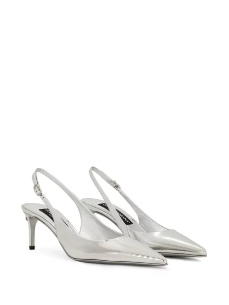 Bateliai Dolce & Gabbana slingback sidabrinė