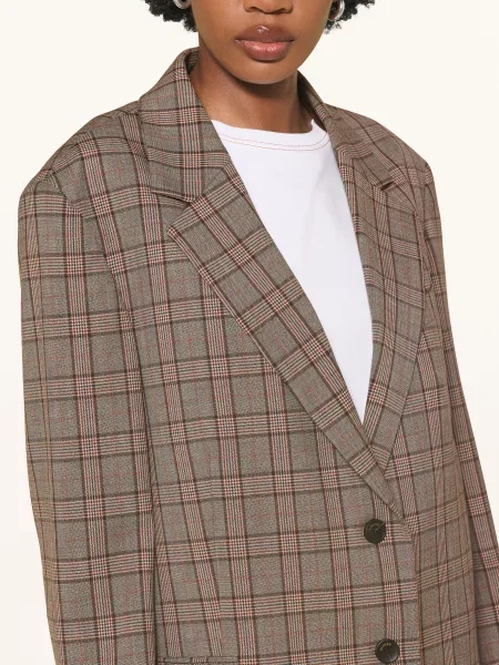 Sandro Marynarka Oversize braun beżowa