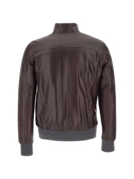 Reversibil geanta de piele Volfagli maro